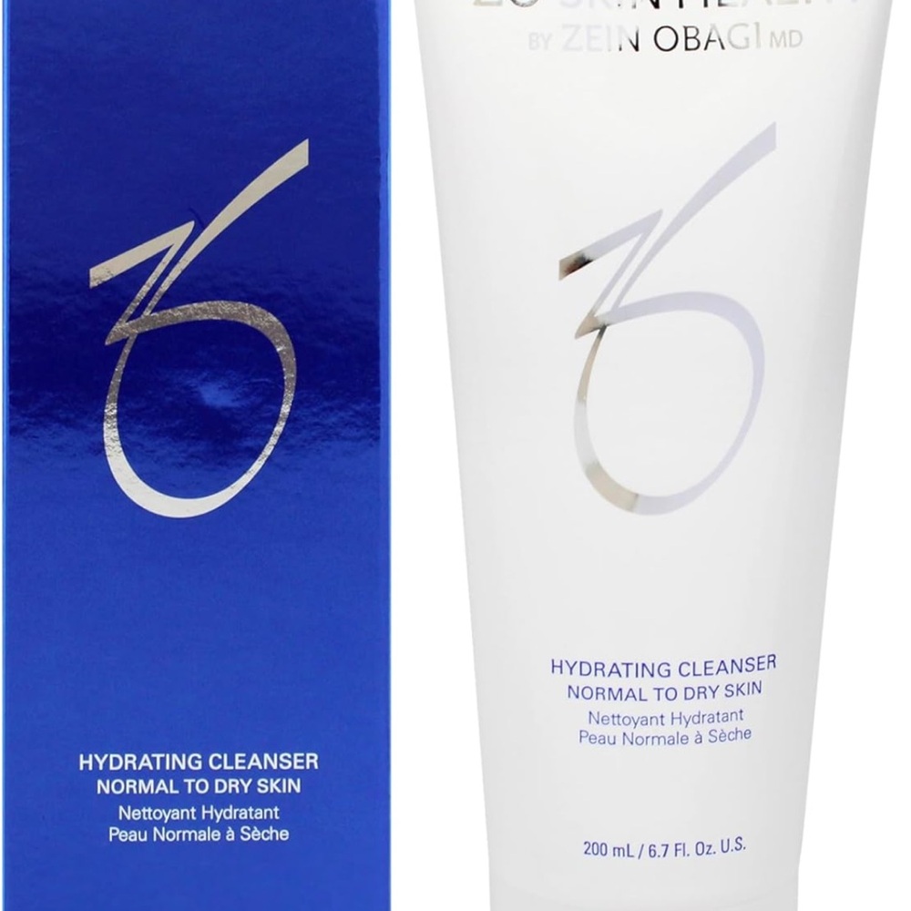 ZO normal to dry skin Hydrating Cleanser Blue and White